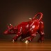 4 sizes Colored Brass Bull statue